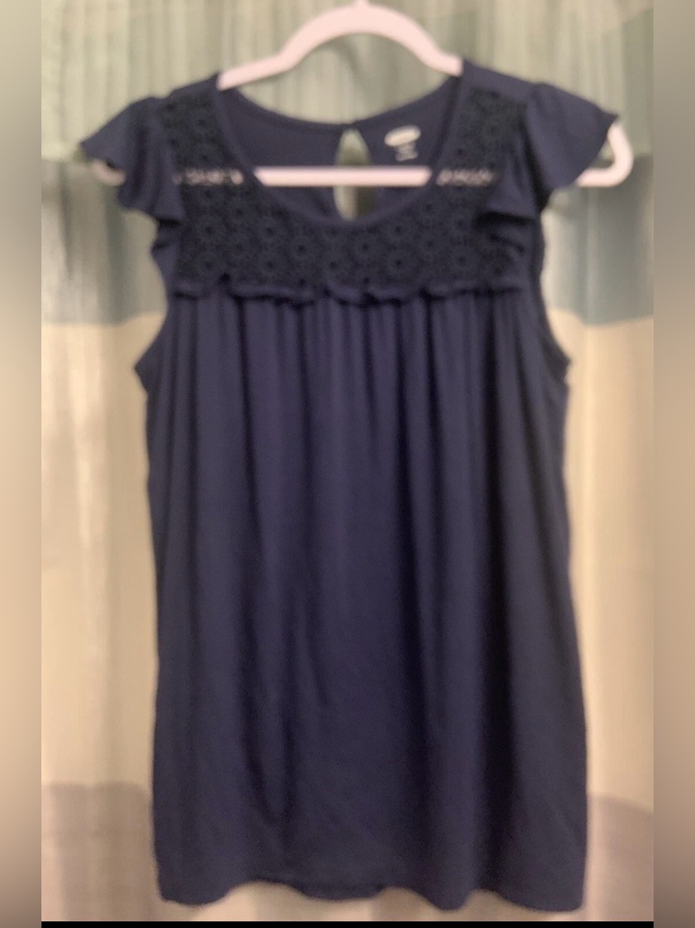 Old Navy Crochet Yoke Cap Sleeve Girls Dress
